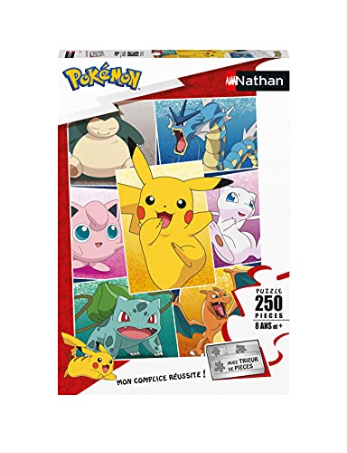 Nathan- Puzzle de 250 Piezas, Tipo de Pokémon Infantil, Color (Ravensburger 4005556868827)