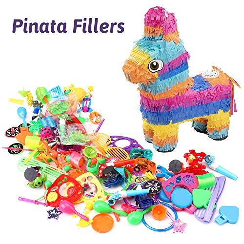 nicknack Surtido de 120 Juguetes para llenar piñatas y Juguetes para llenar Bolsas de Fiesta para Fiestas de cumpleaños Infantiles o para la Escuela