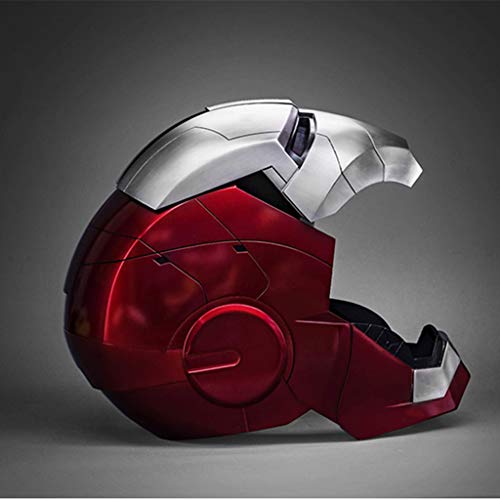 nihiug 1 / 1MK5 de acción en Vivo de Control de Voz Casco de la máscara de Iron Man/Apertura Manual/Cierre/Modelo portátil de Control Remoto Incluye Plataforma, Helmet-OneSize