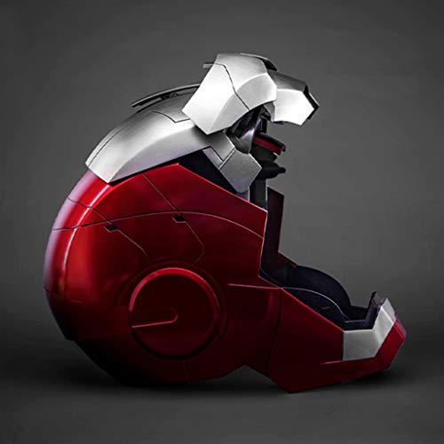 nihiug 1 / 1MK5 de acción en Vivo de Control de Voz Casco de la máscara de Iron Man/Apertura Manual/Cierre/Modelo portátil de Control Remoto Incluye Plataforma, Helmet-OneSize