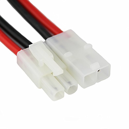 OliYin Click Image to Open expanded View 3pairs Tamiya Plug Male Female Connector Adapter Cable 14awg 10cm for RC Car Lipo Battery Charge(Pack of 3)