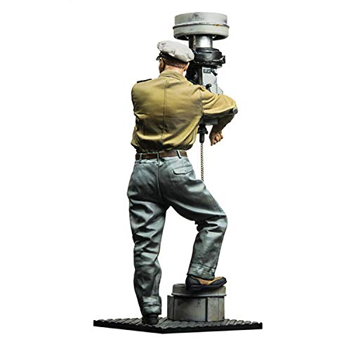 PANGCHENG 1/16 U-Boot-Kommandant, Figura de Soldado Modelo de Resina GK, Tema Militar de la Segunda Guerra Mundial, Kit sin Montar y sin Pintar