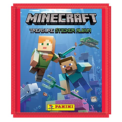 Panini- Minecraft - Paquetes de Pegatinas (50 Unidades) (MCSTP)