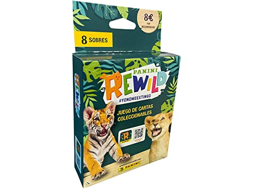 Panini Rewild Animales Ecoblister 8 Sobres