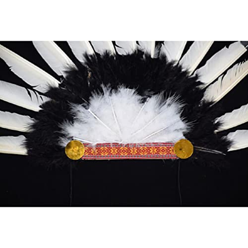 PartyKindom 2 piezas de tocado de nativo americano, diadema de disfraz indio, accesorios para la cabeza para adultos y niños, carnaval fiesta de disfraces (color al azar)