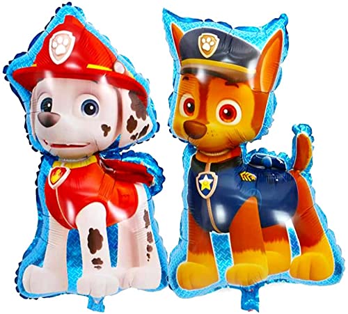 Paw Dog Patrol Balloons 4 Años,Globos de Patrulla Canina,Globos De Dibujos Animados,Paw Patrol Globos Cumpleaños, Niños Niñas Juego de Decoración de Cumpleaños, Suministros para Fiestas Infantiles