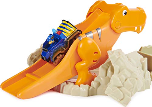 PAW PATROL True Metal Dino Rescue Chase T-Rex Rescue Set con vehículo Exclusivo