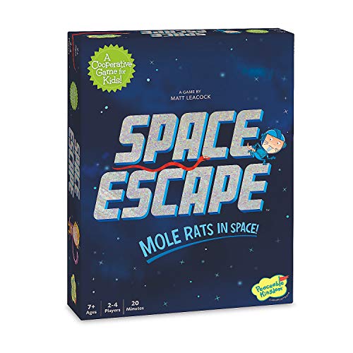 Peaceable Kingdom Space Escape Juego de estrategia cooperativa para niños grandes
