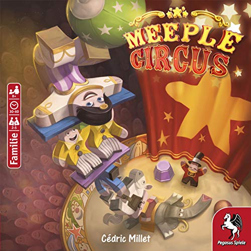 Pegasus Spiele GmbH- Meeple Circus, Color carbón (57022G)