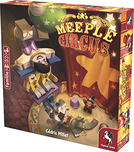 Pegasus Spiele GmbH- Meeple Circus, Color carbón (57022G)