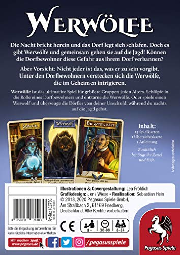 Pegasus Spiele- Werwölfe (Nueva edición) (18275G)