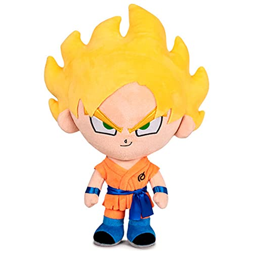 Peluche Son Goku Super Saiyan Pelo Rubio Dragon Ball 31cm