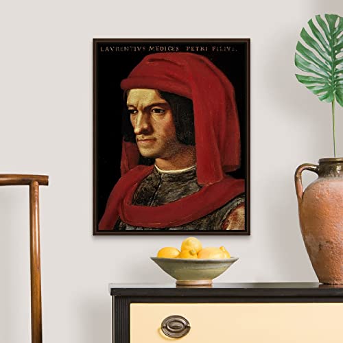 Pintar por Numeros Adultos, DIY Pintura por números con Pinceles y Pinturas arte de pared, decoración del hogar — Retrato de Lorenzo el Magnífico, por Agnolo Bronzino