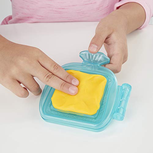 Play-Doh Kitchen Creations-Juego de alimentos para sándwich para niños a partir de 3 años con compuesto Elastix y 6 colores adicionales (Hasbro E7623)