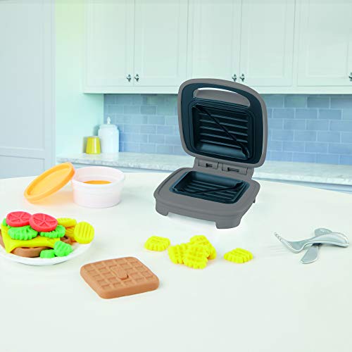 Play-Doh Kitchen Creations-Juego de alimentos para sándwich para niños a partir de 3 años con compuesto Elastix y 6 colores adicionales (Hasbro E7623)