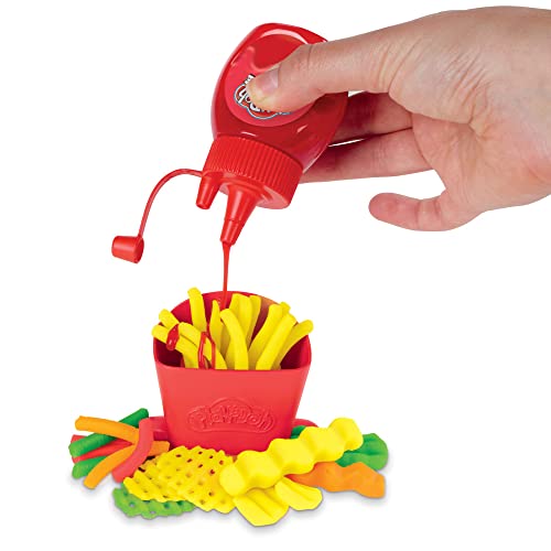 Play-Doh Kitchen Creations-Juego de Patatas Fritas en Espiral para niños a Partir de 3 años, no tóxico, Multicolor (Hasbro F13205L1)