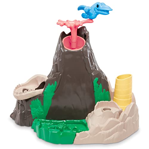 Play- Doh - Volcán Isla Lava Bones con masa HydroGlitz de Play-Doh Slime - Habsro F1500RC0