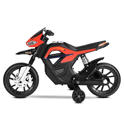 Playkin FASTER - Moto electrica niños bateria 6V recargable con luces y musica +3 años juguetes infantiles triciclo correpasillos