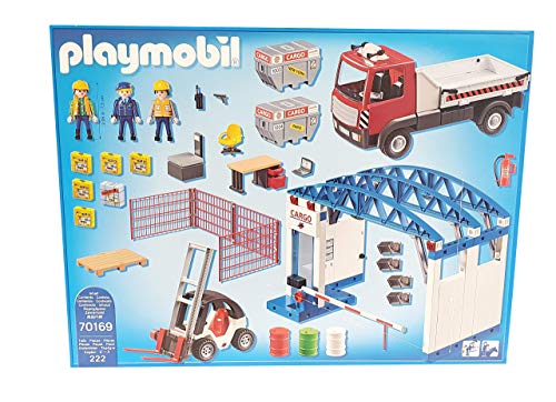 Playmobil 70169 - Juego de pesas para cargo (con tenedor y camión de contenedores)