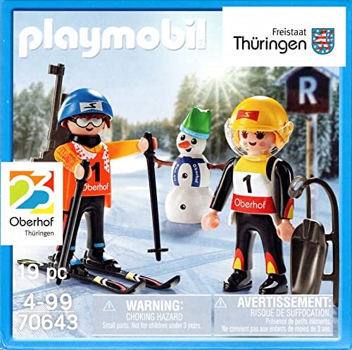 PLAYMOBIL 70643 Oberhof Wintersport Winterspiele 2023 - Juego especial para deportes de invierno