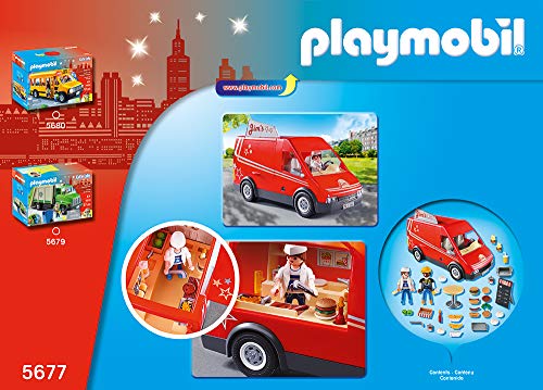Playmobil City Life 5677, City Food Truck, a Partir de 4 años [Exclusivo]