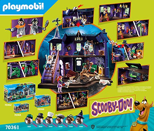 Playmobil Scooby-Doo! 70361 Aventura En La Mansión Misteriosa, con Efectos De Luz Y Sonido, A Partir De 5 Años + Scooby-Doo La Máquina del Misterio con Efectos De Luz, A Partir De 4 Años (70286)