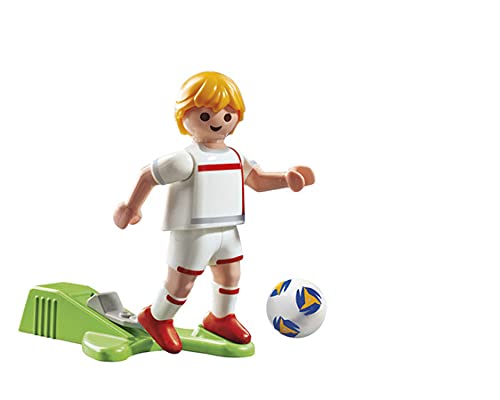 PLAYMOBIL- Sports & Action Jugador de Fútbol, Inglaterra, Multicolor (70484)