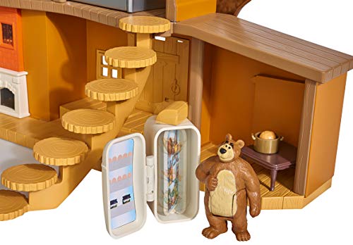 Playset Gran Casa del Oso de Masha y el Oso con 2 figuras y accesorios (Simba 9301032)