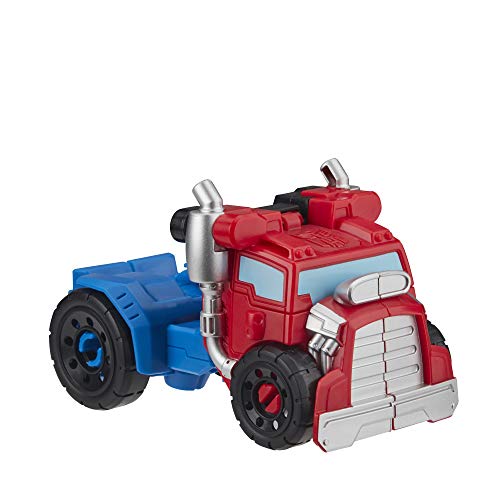 Playskool Heroes Transformers Rescue Bots Academy Optimus Prime, Figura de acción de 4.5 Pulgadas, Juguetes para niños a Partir de 3 años