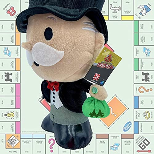PMS Hasbro, Peluche del Mr Monopoly, 27cm (10,8"), Juguete del Personaje millonario del Juego de Mesa Monopoly