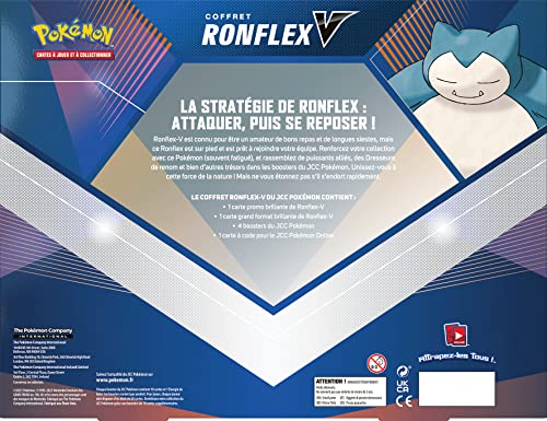 Pokémon | Estuche Ronflex-V | Tarjetas de coleccionar | Edad 6+