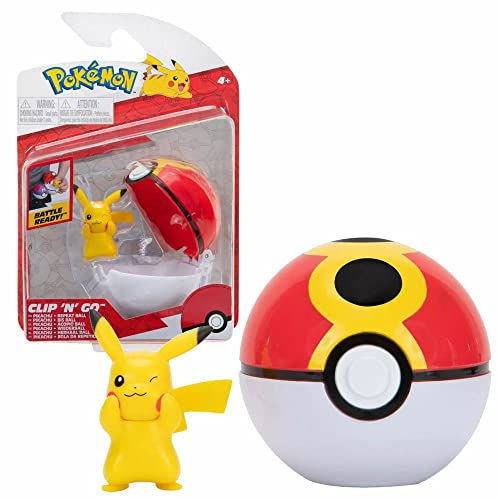 Pokemon Figuras 5-8 cm Pikachu – Juguetes Pokemon Clip N Go Nueva 2022 – Figuras Pokemon & Bolas Pokemon - Licenciado Oficialmente Pokemon Juguetes
