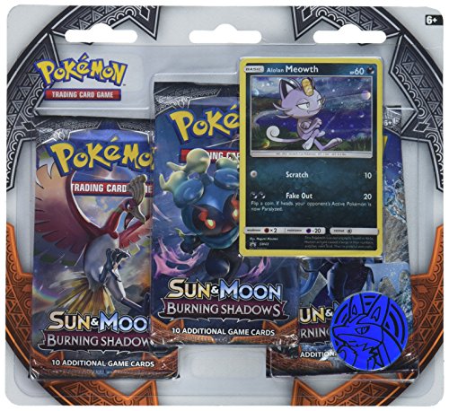 Pokémon POC479 Sun & Moon Burning Shadows Three-Booster Blister Card Game