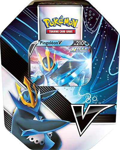 Pokemon Pokébox MAI 2021 Tyranocif-V o Pingoleon-V (Modelo Aleatorio) – Juego de Cartas para Jugar y coleccionar POB40
