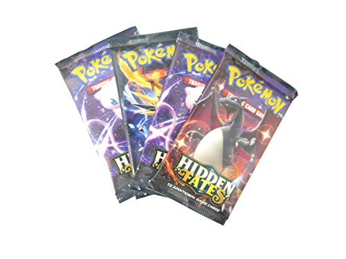 Pokemon SM Hidden Fates - Pack de 3 sobres sellados + tarjeta de promoción Holo gratis