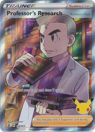Pokemon Tarjeta Individual INVESTIGACIÓN DEL PROFESIONAL 024/025 CELEBRACIONES DE Arte Completo