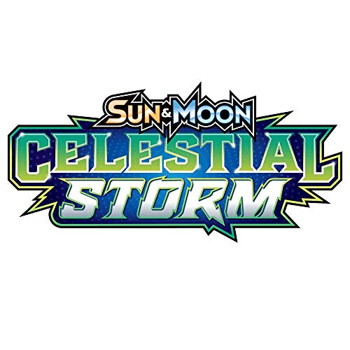 Pokemon TCG Sun & Moon-Baraja de Cartas con diseño de tormenta Celestial – 1 al Azar, Multicolor POK81444