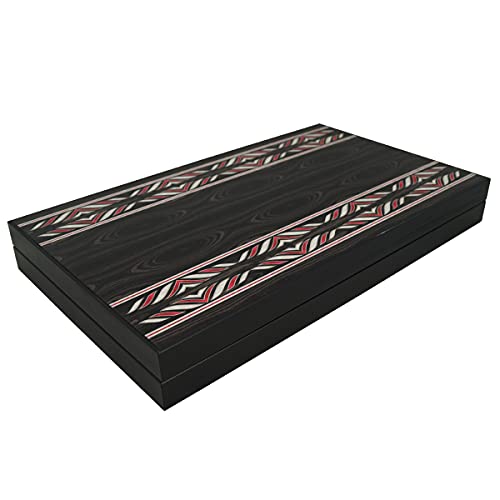 PrimoLiving Deluxe - Juego de backgammon (madera, tamaño XXL, 57 x 48,5 cm)