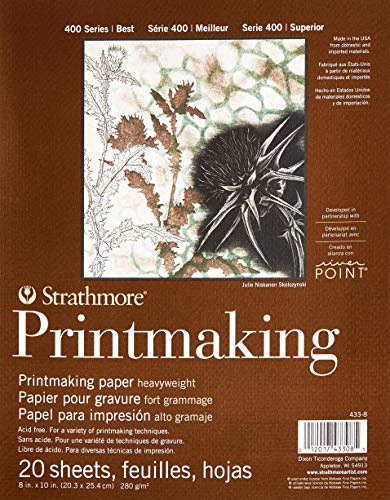 Pro-Art Strathmore grabado Bloc de papel, 20,3 cm x 25,4 cm, 20 hojas