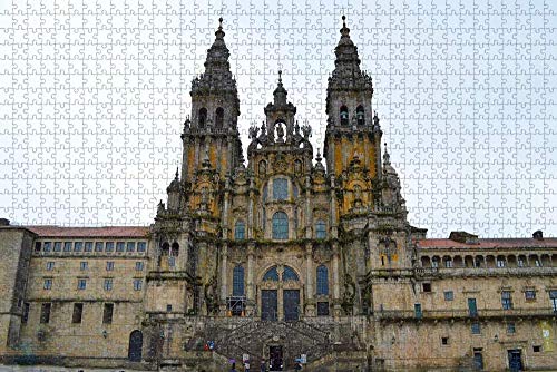 Puzzle para Adultos España Santiago de Compostela Puzzle 1000 Piezas Recuerdo de Viaje