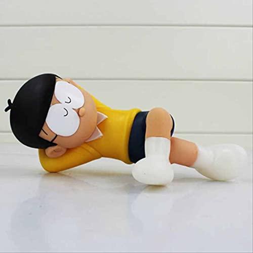 QWYU 2 unids/set 20 cm Nobita Nobi figuras de acción Anime Nobita Vinilo Muñecas Coleccionables Modelo Mágico Niños Juguetes Regalo Bebé