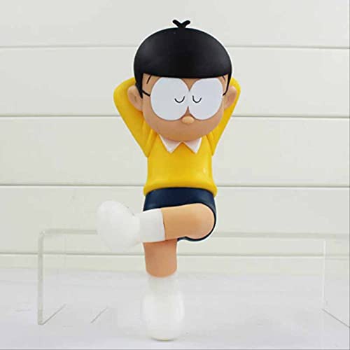QWYU 2 unids/set 20 cm Nobita Nobi figuras de acción Anime Nobita Vinilo Muñecas Coleccionables Modelo Mágico Niños Juguetes Regalo Bebé