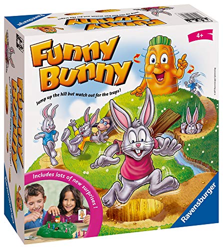 Ravensburger 21330 Funny Bunny Kids Age 4 Years and up-Un Divertido y rápido Juego Familiar Que Puedes Jugar más y más