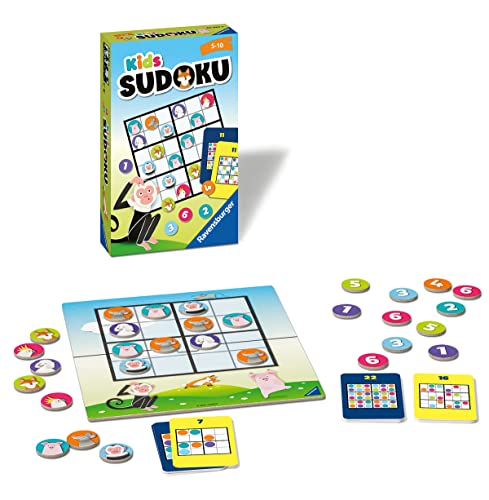 Ravensburger Kids Sudoku 20850-Juego lógico para niños de 5 a 10 años (20850)