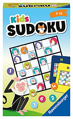 Ravensburger Kids Sudoku 20850-Juego lógico para niños de 5 a 10 años (20850)