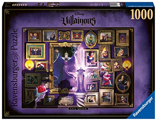 Ravensburger Puzzle 1000 Piezas, Villainous Evil Queen, Puzzle Disney, Rompecabezas Ravensburger de Óptima Calidad, Villanos Puzzle, Edad Recomendada 12+