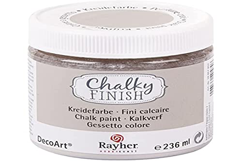 Rayher 38868807 Pintura a la tiza Chalky Finish, color topacio claro, 236 ml, para estilo Vintage