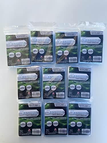 Red Glove - 10 Pack 100 Sapphire Sleeves Green 63,5x88 SPGREEN10P