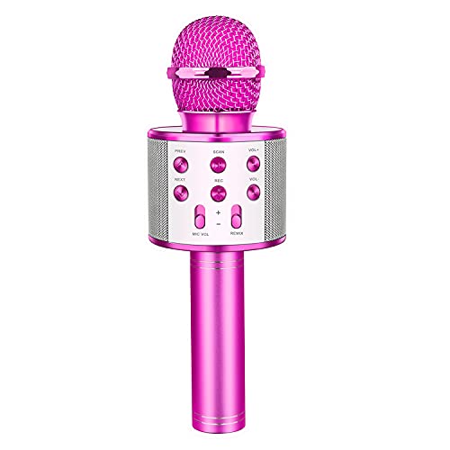 Regalos para Niña de 4-12 Años, Microfono Karaoke Bluetooth Juguetes para Niños de 4-12 Años Regalos Niña Dinámicos Juguetes para Niña de 4-13 Años Microfono Niña