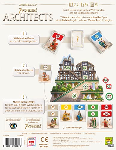 Repos Production Asmodee 7 Wonders Architects - Juego de Estrategia (en alemán) (RPOD0031)
